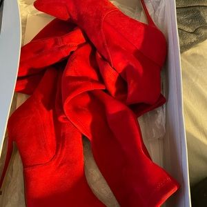 Steve Madden Dominique Red 9.0 Like New, Worn Once